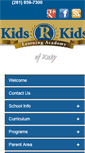 Mobile Screenshot of kidsrkidsofkaty.com